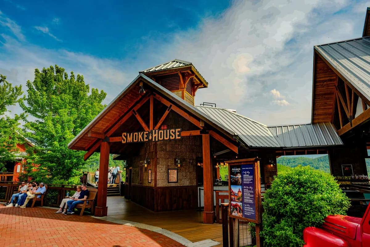 The Smokehouse Southern BBQ restaurant at Anakeesta in Gatlinburg