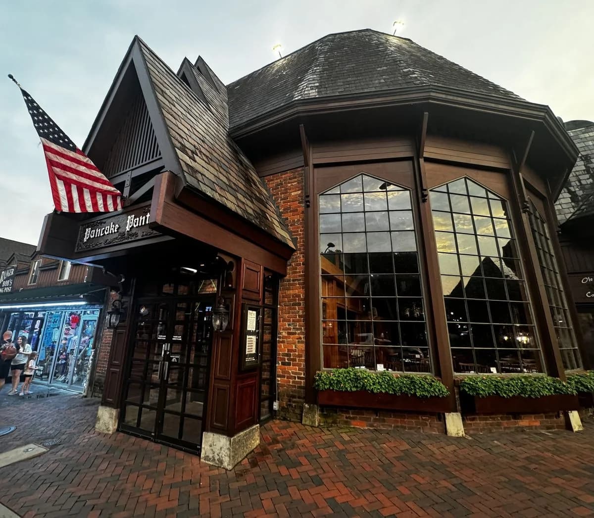 Entrance to Pancake Pantry in downtown Gatlinburg