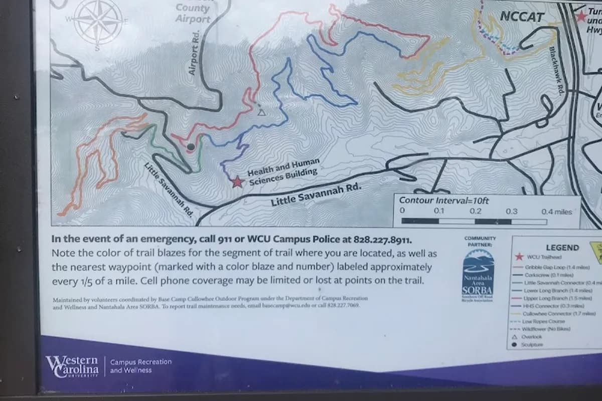 WCU Trail System Parking/Trailhead - Hiking area in Cullowhee, Tennessee