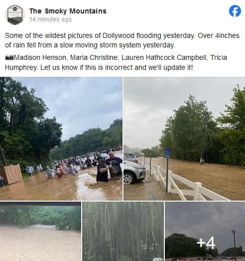 Flash Flooding Hits Dollywood