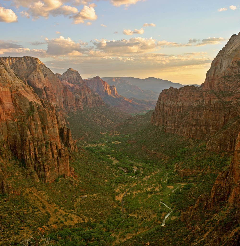 View from Angels Landing in Zion National Park